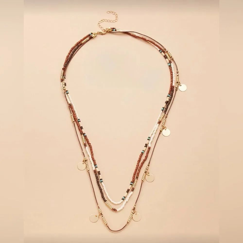 Layered Beaded Necklace #2012